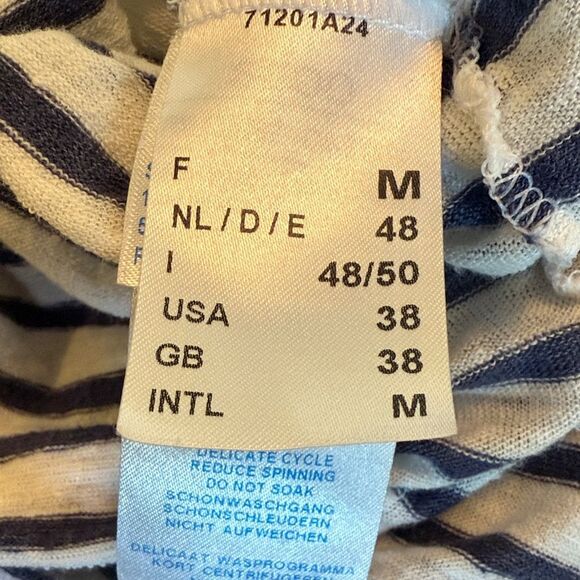 Saint James x Jenni Kayne Classic Striped Long Sleeve Top boatneck linen size  M - Picture 8 of 13